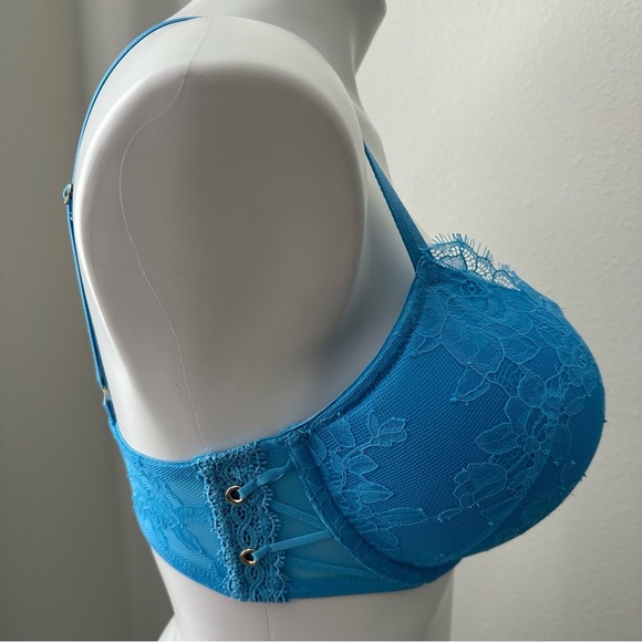 Elegant Blue Lace Bra - Picture 8 of 13